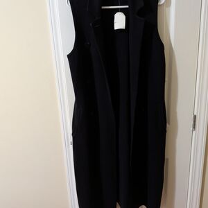 Rachel Zoe Black Double-Breasted Vest